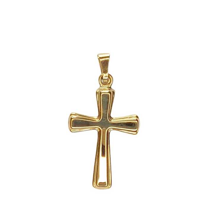 9 Carat Gold Divine Cross Pendant - O Jitte